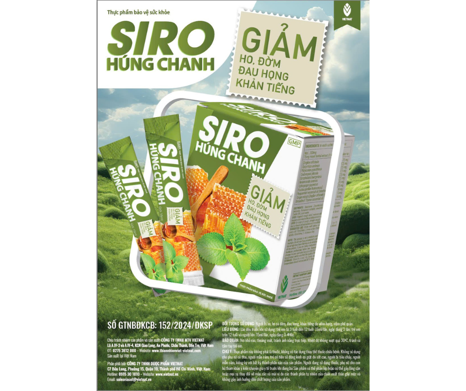 SIRO GIẢM HO TỪ THẢO DƯỢC THIÊN NHIÊN - GIẢI PHÁP AN TOÀN CHO CẢ GIA ĐÌNH 